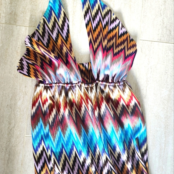 Nasty Gal Jumpsuit Zig Zag pattern - Picture 2 of 4